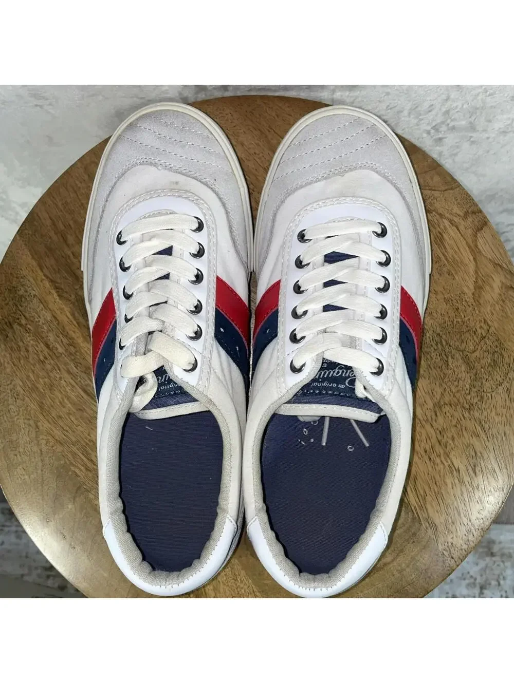 Original Penguin Cole Canvas and Leather Sneakers Men's Size  US 8M